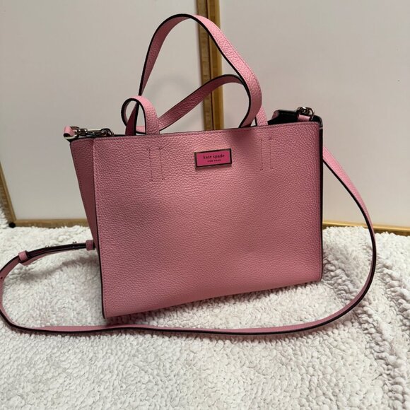 kate spade new york Pink Crossbody Satchel w/ Pouch Like New - Picture 2 of 7